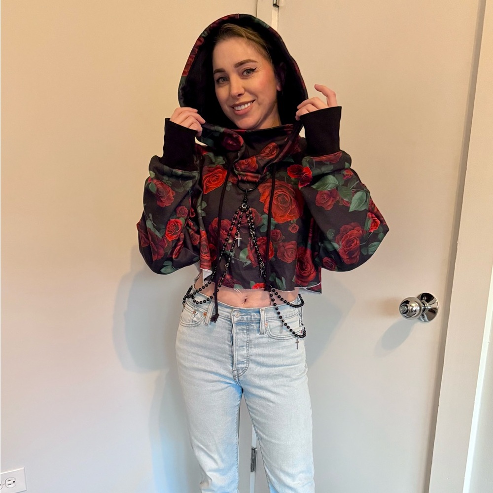 Current Mood Crop hoodie